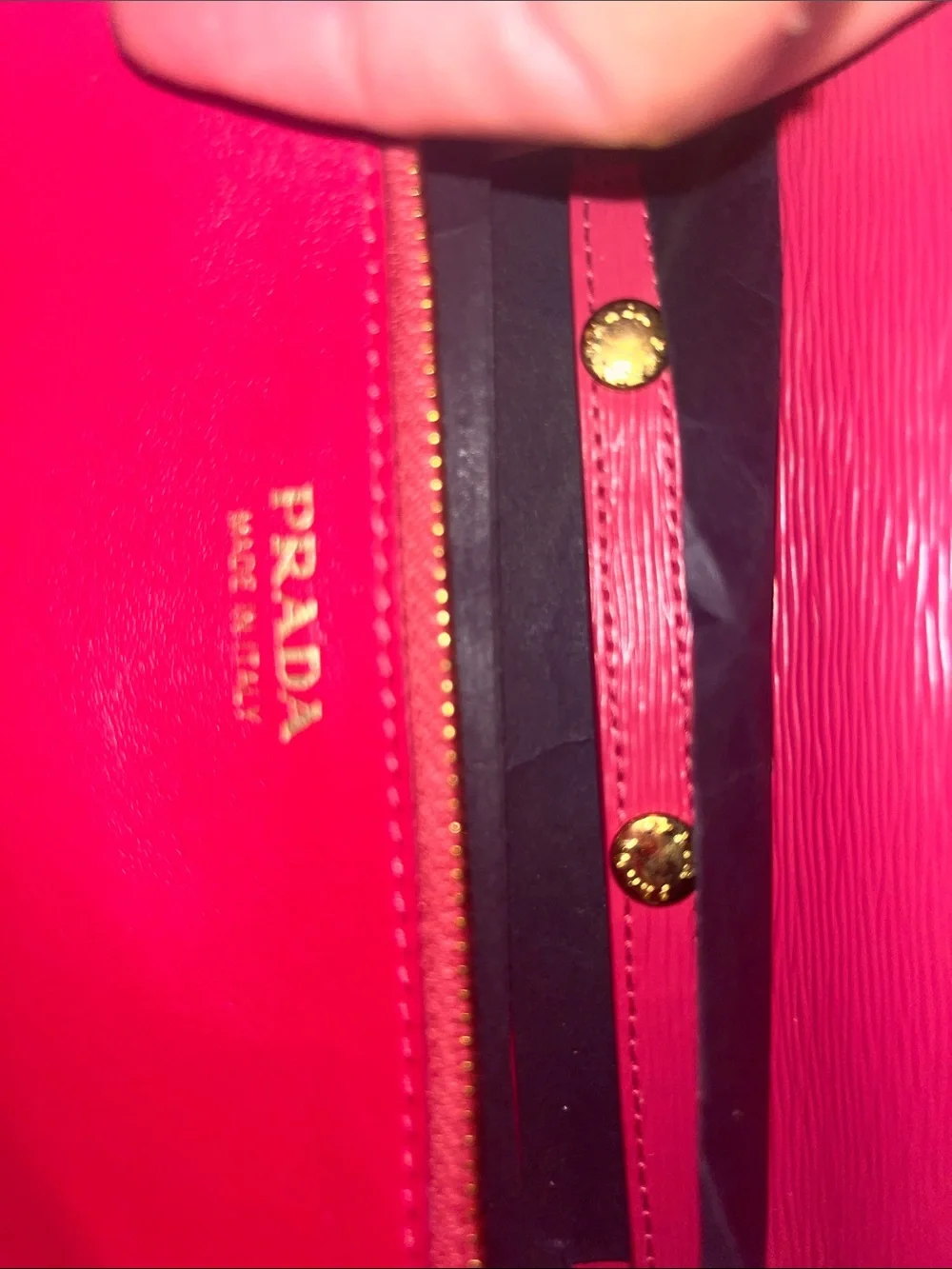 Prada Peony Saffiano Leather Wallet on Chain- No Longer Available